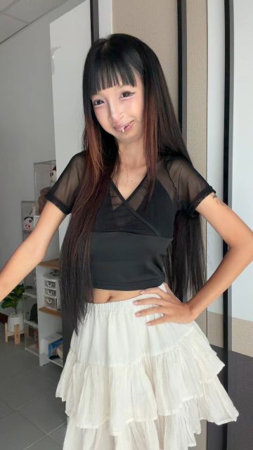 disabled asian cutie pussy flash