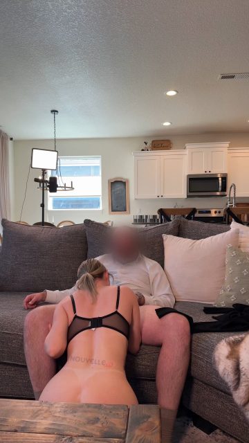 Letting him fuck my mouth